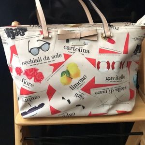 Kate Spade NY VIA LIMONI FRANCIS FLASHCARD TOTE